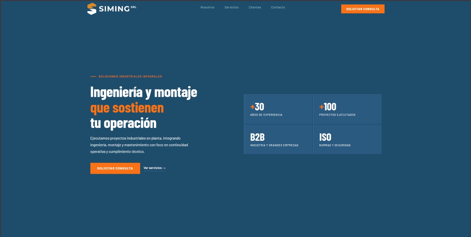 Siming Srl - Landing Page