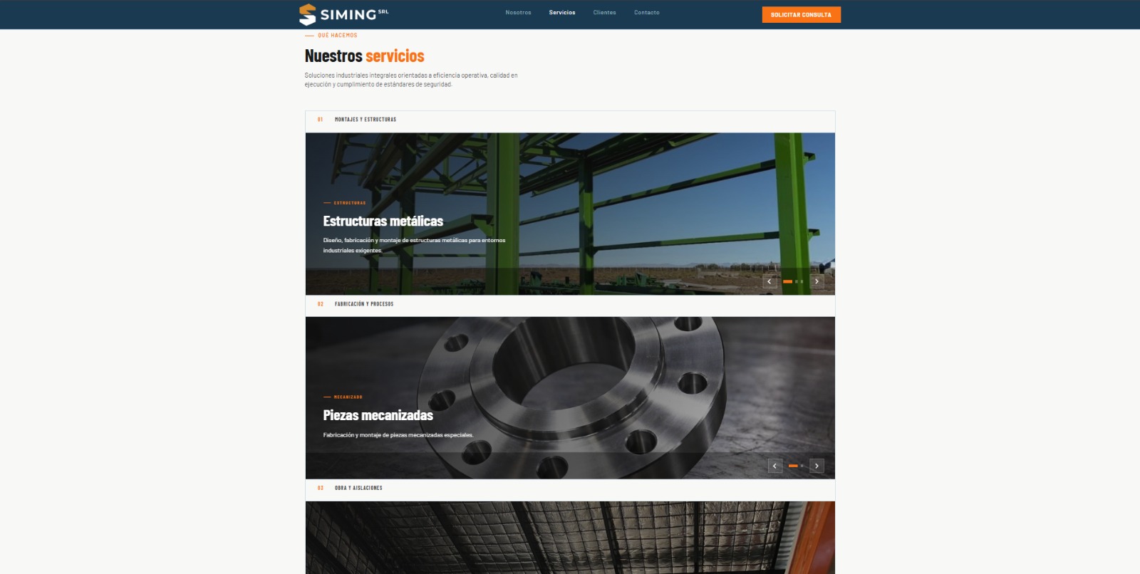 Siming Srl - Landing Page - imagen 2